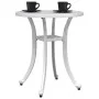 Mesa de jardín aluminio fundido blanco Ø48x53 cm by vidaXL, Garden tables - Ref: Foro24-4002825, Price: 74,64 €, Discount: %