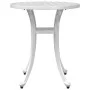 Mesa de jardín aluminio fundido blanco Ø48x53 cm by vidaXL, Garden tables - Ref: Foro24-4002825, Price: 74,64 €, Discount: %