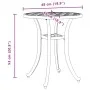 Gartentisch aus weißem Gusseisen Ø48x53 cm von vidaXL, Gartentische - Ref: Foro24-4002825, Preis: 73,34 €, Rabatt: %