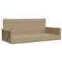 Banco columpio de ratán sintético beige 119x56x48 cm by vidaXL, garden benches - Ref: Foro24-365628, Price: 116,68 €, Discoun...