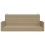 Banco columpio de ratán sintético beige 119x56x48 cm by vidaXL, garden benches - Ref: Foro24-365628, Price: 116,68 €, Discoun...