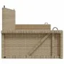 Banco columpio de ratán sintético beige 119x56x48 cm by vidaXL, garden benches - Ref: Foro24-365628, Price: 116,68 €, Discoun...