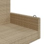 Banco columpio de ratán sintético beige 119x56x48 cm by vidaXL, garden benches - Ref: Foro24-365628, Price: 119,27 €, Discoun...