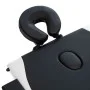 Camilla de masaje plegable 3 zonas madera negro y blanco de vidaXL, Mesas de masaje - Ref: Foro24-110212, Precio: 153,96 €, D...