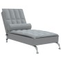 Sofá diván de masaje con cojín de tela gris claro by vidaXL, Daybeds - Ref: Foro24-379443, Price: 132,83 €, Discount: %