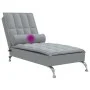 Sofá diván de masaje con cojín de tela gris claro by vidaXL, Daybeds - Ref: Foro24-379443, Price: 130,86 €, Discount: %