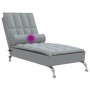 Sofá diván de masaje con cojín de tela gris claro by vidaXL, Daybeds - Ref: Foro24-379443, Price: 132,83 €, Discount: %
