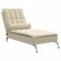 Sofá diván de masaje con cojín de tela crema by vidaXL, Daybeds - Ref: Foro24-379448, Price: 154,09 €, Discount: %