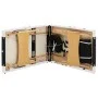 Klappbare Massageliege 3 Zonen aus schwarzem und weißem Holz von vidaXL, Massageliegen - Ref: Foro24-110212, Preis: 153,96 €,...