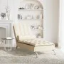 Massage-Divan-Sofa mit cremefarbenem Stoffkissen von vidaXL, Tagesbetten - Ref: Foro24-379448, Preis: 154,09 €, Rabatt: %