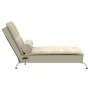 Sofá diván de masaje con cojín de tela crema by vidaXL, Daybeds - Ref: Foro24-379448, Price: 154,09 €, Discount: %