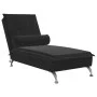 Sofá diván de masaje con cojín de terciopelo negro de vidaXL, Divanes - Ref: Foro24-379455, Precio: 102,16 €, Descuento: %