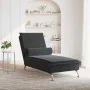 Sofá diván de masaje con cojín de terciopelo negro de vidaXL, Divanes - Ref: Foro24-379455, Precio: 102,16 €, Descuento: %