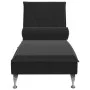 Sofá diván de masaje con cojín de terciopelo negro de vidaXL, Divanes - Ref: Foro24-379455, Precio: 102,16 €, Descuento: %