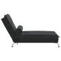 Sofá diván de masaje con cojín de terciopelo negro de vidaXL, Divanes - Ref: Foro24-379455, Precio: 102,16 €, Descuento: %