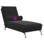 Sofá diván de masaje con cojín de terciopelo negro de vidaXL, Divanes - Ref: Foro24-379455, Precio: 102,16 €, Descuento: %