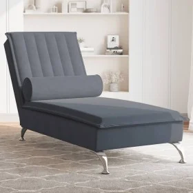 Sofá diván de masaje con cojín de terciopelo gris oscuro by vidaXL, Daybeds - Ref: Foro24-379460, Price: 132,75 €, Discount: %