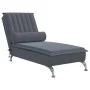 Sofá diván de masaje con cojín de terciopelo gris oscuro by vidaXL, Daybeds - Ref: Foro24-379460, Price: 132,75 €, Discount: %