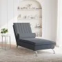 Sofá diván de masaje con cojín de terciopelo gris oscuro by vidaXL, Daybeds - Ref: Foro24-379460, Price: 132,75 €, Discount: %