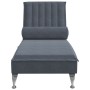 Sofá diván de masaje con cojín de terciopelo gris oscuro by vidaXL, Daybeds - Ref: Foro24-379460, Price: 135,47 €, Discount: %