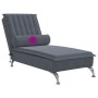 Sofá diván de masaje con cojín de terciopelo gris oscuro by vidaXL, Daybeds - Ref: Foro24-379460, Price: 135,47 €, Discount: %