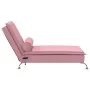 Sofá diván de masaje con cojín de terciopelo rosa by vidaXL, Daybeds - Ref: Foro24-379462, Price: 151,47 €, Discount: %