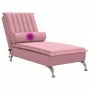 Sofá diván de masaje con cojín de terciopelo rosa by vidaXL, Daybeds - Ref: Foro24-379462, Price: 151,47 €, Discount: %