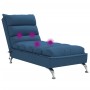 Sofá diván de masaje con cojines de tela azul by vidaXL, Daybeds - Ref: Foro24-379481, Price: 194,92 €, Discount: %