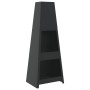 Chimenea de exterior con leñero y diseño de torre acero negro by vidaXL, Chimneys - Ref: Foro24-4005750, Price: 184,98 €, Dis...