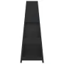Chimenea de exterior con leñero y diseño de torre acero negro de vidaXL, Chimeneas - Ref: Foro24-4005750, Precio: 173,45 €, D...