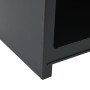 Außenkamin mit Holzlager und schwarzem Turmdesign von vidaXL, Kamine - Ref: Foro24-4005750, Preis: 184,98 €, Rabatt: %