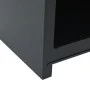 Chimenea de exterior con leñero y diseño de torre acero negro de vidaXL, Chimeneas - Ref: Foro24-4005750, Precio: 173,45 €, D...