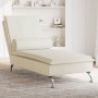 Sofá diván de masaje con cojín de terciopelo crema by vidaXL, Daybeds - Ref: Foro24-379457, Price: 134,69 €, Discount: %