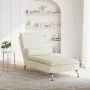 Sofá diván de masaje con cojín de terciopelo crema by vidaXL, Daybeds - Ref: Foro24-379457, Price: 153,45 €, Discount: %