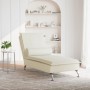 Sofá diván de masaje con cojín de terciopelo crema by vidaXL, Daybeds - Ref: Foro24-379457, Price: 134,69 €, Discount: %