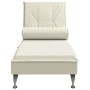 Sofá diván de masaje con cojín de terciopelo crema by vidaXL, Daybeds - Ref: Foro24-379457, Price: 134,69 €, Discount: %