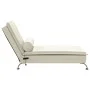 Sofá diván de masaje con cojín de terciopelo crema by vidaXL, Daybeds - Ref: Foro24-379457, Price: 153,45 €, Discount: %