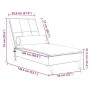Sofá diván de masaje con cojín de terciopelo crema by vidaXL, Daybeds - Ref: Foro24-379457, Price: 153,45 €, Discount: %