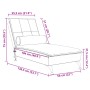 Sofá diván de masaje con cojín de terciopelo crema by vidaXL, Daybeds - Ref: Foro24-379457, Price: 134,69 €, Discount: %