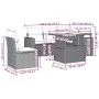 Gartenmöbel-Set, 6-teilig, mit grauen Polstern aus synthetischem Rattan. von vidaXL, Gartensets - Ref: Foro24-3267280, Preis:...