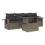 Juego de sofás jardín con cojines 5 pzas ratán sintético gris by vidaXL, Garden sets - Ref: Foro24-3267730, Price: 341,44 €, ...