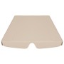 Dosel de repuesto columpio de jardín beige 188/168x145/110 cm