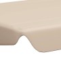 Dosel de repuesto columpio de jardín beige 188/168x145/110 cm