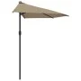 Semicircular balcony umbrella with aluminum pole in taupe color, 300x155cm. by vidaXL, Umbrellas - Ref: Foro24-44594, Price: ...