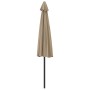 Halbrunder Balkonschirm Aluminium taupe Stange 300x155cm von vidaXL, Sonnenschirme - Ref: Foro24-44594, Preis: 52,38 €, Rabat...