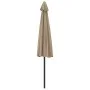 Semicircular balcony umbrella with aluminum pole in taupe color, 300x155cm. by vidaXL, Umbrellas - Ref: Foro24-44594, Price: ...