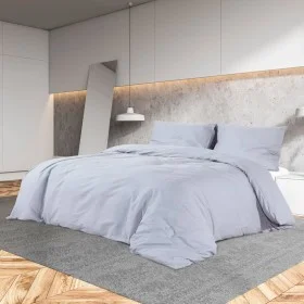 Set hellgrauer Mikrofaser-Bettbezug 140x200 cm von vidaXL, Bettbezüge - Ref: Foro24-135953, Preis: 16,70 €, Rabatt: %