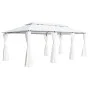 Pavillon mit Vorhängen 600x298x270 cm weiß 180g/m² von vidaXL, Zelte und Pavillons - Ref: Foro24-310073, Preis: 397,88 €, Rab...