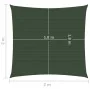 Dark green HDPE sail shade 160 g/m² 2x2 m by vidaXL, Umbrellas - Ref: Foro24-311437, Price: 20,69 €, Discount: %