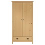 Armario de 2 puertas Hill madera maciza pino 89x50x170cm de vidaXL, Armarios roperos - Ref: Foro24-288947, Precio: 236,14 €, ...
